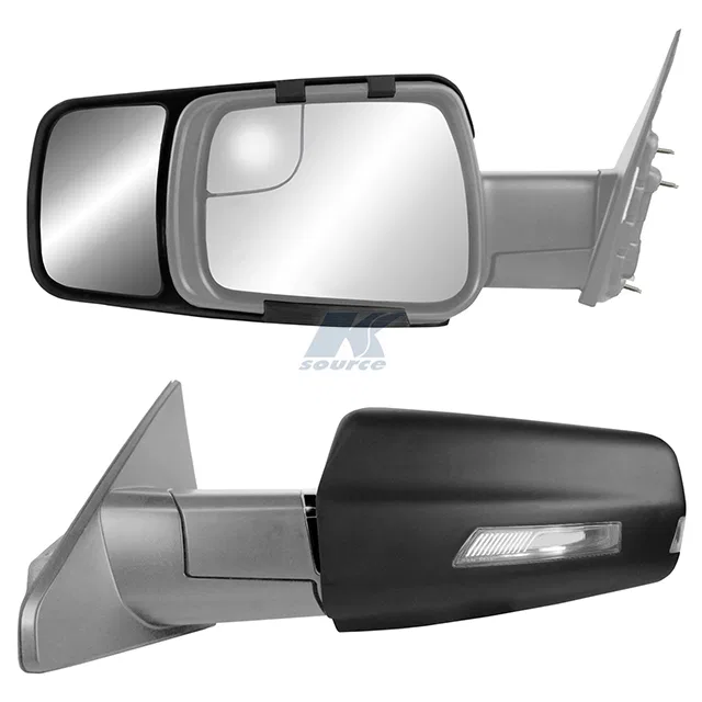 80730 – K-SOURCE Exterior Towing Mirror, Snap On Black Pair